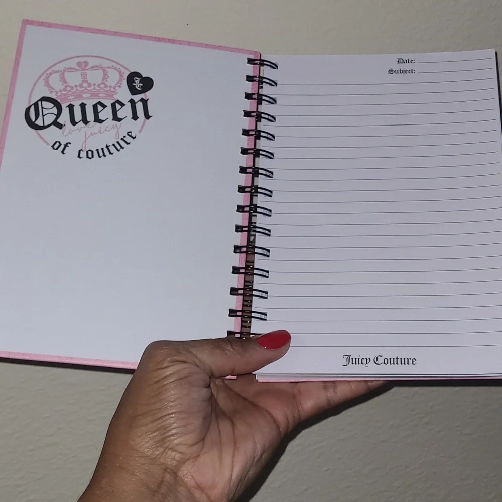 Pink Spiral Journal with Crown Design - Picture 4 of 11